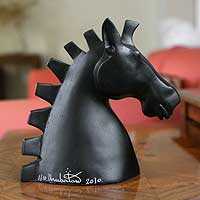 Escultura, 'caballo estilizado' - escultura