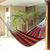 Cotton hammock, 'Brazilian Rainbow' (double) - Cotton Striped Fabric Hammock (Double) (image 2) thumbail