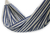 Cotton hammock, 'Maritime Brazil' (single) - Hand Crafted Cotton Striped Fabric Hammock (Single) thumbail