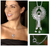 Diamant-Halskette 'Engel Raphael', Anhänger - Sterling Silber und Diamant-Anhänger Halskette