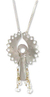 Diamond pendant necklace, 'Angel Raphael' - Sterling Silver and Diamond Pendant Necklace (image 2a) thumbail