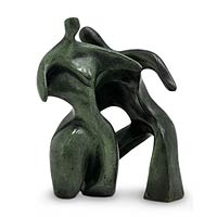 Bronze sculptures, 'Dance' (pair)