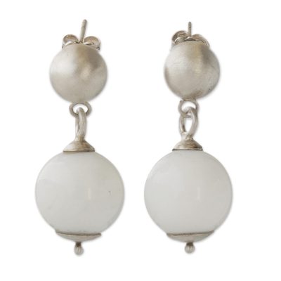 Agate dangle earrings