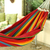 Cotton hammock, 'Iracema Rainbow' (double) - Handmade Striped Cotton Hammock (Double)