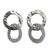 Sterling silver dangle earrings, 'Earth Forces' - Fair Trade Modern Sterling Silver Drop Earrings