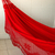 Cotton hammock, 'Recife Red' (double) - Handcrafted Cotton Solid Fabric Hammock (Double) (image 2c) thumbail