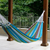 Cotton hammock, 'Tropical Day' (double) - Cotton Striped Fabric Hammock (Double)