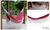 Cotton hammock, 'Scarlet Samba' (double) - Hand Crafted 100% Cotton Brazilian Striped Double Hammock wi (image 2) thumbail