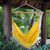 Baumwoll-Hängemattenschaukel, „Salvador Sun“ – Gelbe Baumwoll-Hängemattenschaukel aus Brasilien