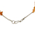 Halskette aus Achatperlen - Halskette aus Achatperlen mit Verschluss aus Silber 950