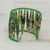 Recycled paper wristband bracelet, 'Nature Tales' - Recycled paper wristband bracelet (image 2c) thumbail