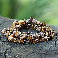 Featured review for Tigers eye beaded bracelets, Wonders (set of 3)