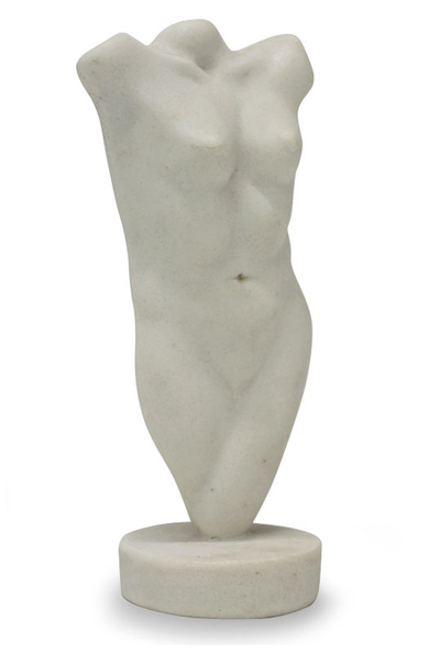 Resin sculpture, 'Leaf Woman' - Resin sculpture