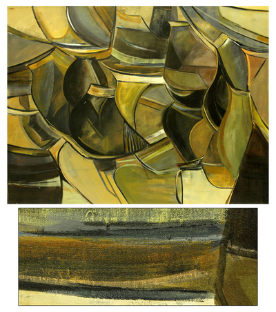 'Tin Pots' (2011) - pintura abstracta brasileña