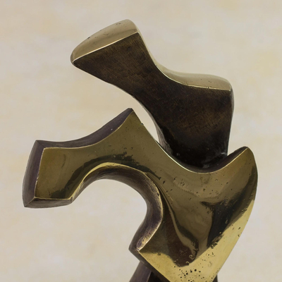 Bronze sculpture, 'Dancing' - Bronze sculpture