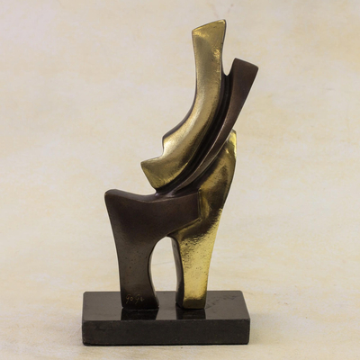 Bronze sculpture, 'Intertwined' - Bronze sculpture