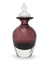 Handblown art glass decorative bottle, 'Surreal Purple' - Handblown Decorative Bottle from Brazil thumbail