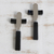 Agate spreader knives and rests, 'Black Night Deli' (pair) - Agate spreader knives and rests (Pair) (image 2b) thumbail