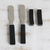 Agate spreader knives and rests, 'Black Night Deli' (pair) - Agate spreader knives and rests (Pair) (image 2c) thumbail