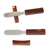 Agate spreader knives and rests, 'Caramel Brown Deli' (pair) - Agate spreader knives and rests (Pair) (image 2c) thumbail