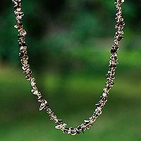 Featured review for Smoky quartz long beaded necklace, Brazilian Mystique