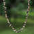 Smoky quartz long beaded necklace, 'Brazilian Mystique' - Hand Crafted Beaded Smoky Quartz Long Necklace