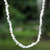 Howlite long beaded necklace, 'Brazilian Cloud' - Hand Made Long Beaded Howlite Necklace thumbail