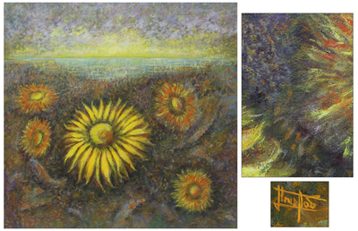Sonnenblumen‘ (1999) – landschaftsimpressionistische Malerei