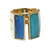 Gold plated agate wrap ring, 'Love Attraction' - Women's Modern Gold Plated Wrap Agate Ring (image 2a) thumbail