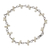 pulsera de eslabones de perlas cultivadas - Pulsera de perlas hecha a mano con plata Stelring