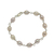 Cultured pearl bracelet, 'Rose Romance' - Brazilian Handcrafted Pink Pearl and Silver Bracelet