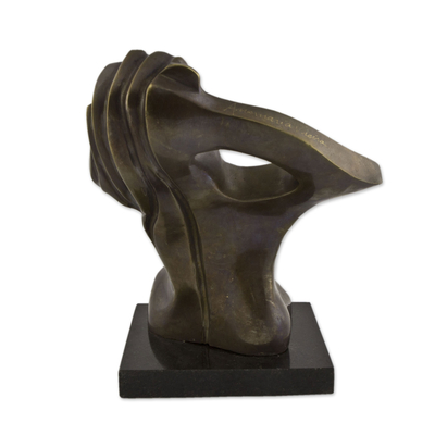 Bronze sculpture, 'Blossoming Love' - Modern Fine Art Brazilian Signed Bronze Sculpture