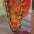 Tiger's eye long beaded necklace, 'Wonders' - Artisan Crafted Brazilian Tiger's Eye Beaded Long Necklace (image 2b) thumbail