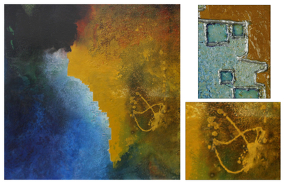 'Millennium' (2013) - Mixed Media Abstract Painting from Brazil