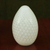 Handblown art glass paperweight, 'Milky White Egg' - Handblown Murano Inspired Glass Paperweight Sculpture thumbail