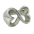 Sterling silver heart ring, 'Infinite Love' - Artisan Crafted Sterling Silver Heart Band Ring thumbail
