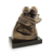 Bronze sculpture, 'Sweeping Encounter' - Abstract Lovers Bronze Sculpture on Granite (image 2a) thumbail