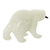 Calcite and jasper sculpture, 'Polar Bear' - Handcrafted Brazilian Gemstone Wildlife Sculpture (image 2b) thumbail