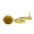 Gold plated golden grass dangle earrings, 'Golden Trophy' - Fair Trade Golden Grass Handcrafted Earrings (image 2b) thumbail
