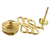 Gold plated golden grass drop earrings, 'Infinite Paths' - Fair Trade Golden Grass Handcrafted Drop Earrings (image 2b) thumbail