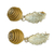 Gold plated golden grass dangle earrings, 'Golden Nature' - Fair Trade Golden Grass Handcrafted Dangle Earrings (image 2c) thumbail