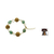 Set de regalo seleccionado - Set de Collar, Pulsera y Pendientes con Piedras de Colores