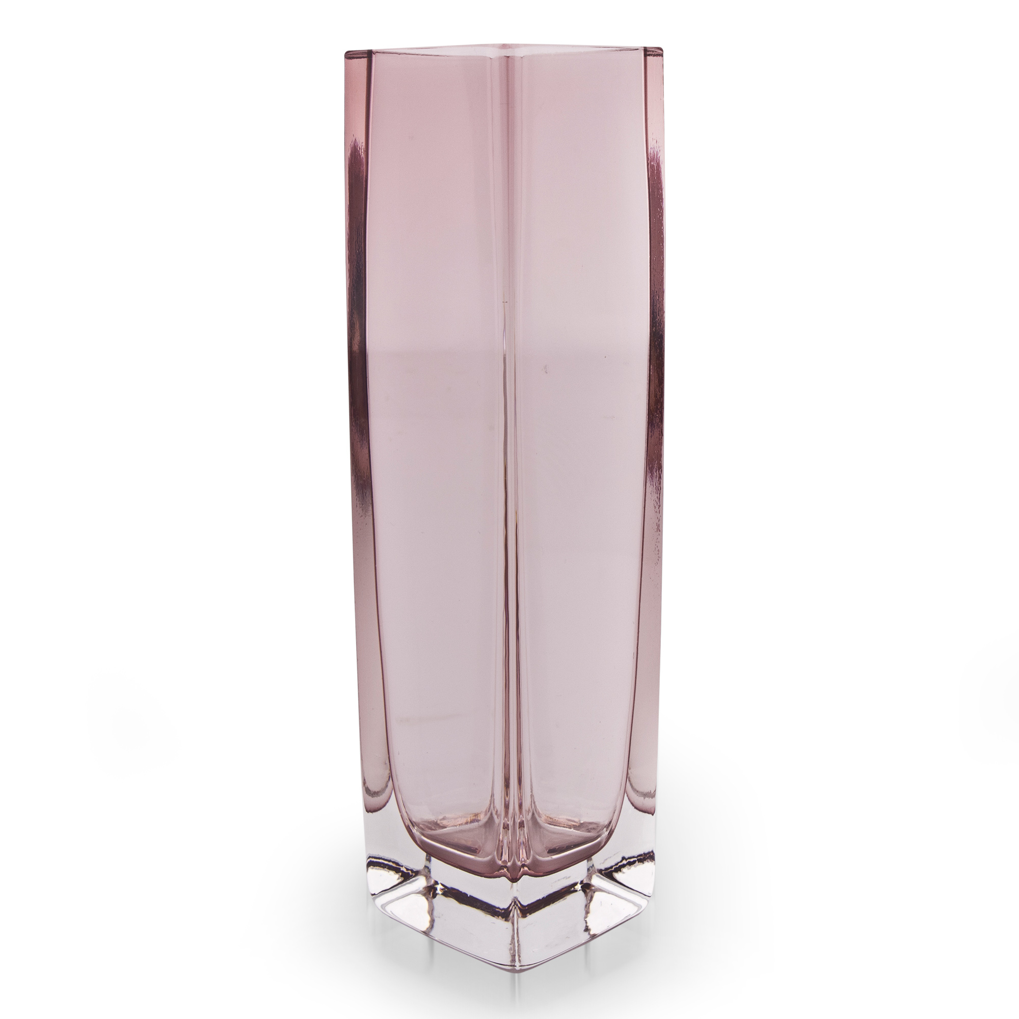 Lavender Murano Inspired Brazilian Handblown Glass Vase Radiance