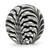 Blown glass paperweight, 'Spherical Phoenicia' - Brazilian White and Black Hand Blown Glass Paperweight (image 2a) thumbail