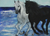 'Horses' - Brazilian Horses on Beach Painting Original Artwork