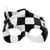 Leather mask, 'King of Spades' - Black and White Leather Brazilian Carnaval Mask (image 2a) thumbail