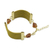 Armband aus goldenem Gras und Achat - Brasilianisches handgefertigtes Armband aus goldenem Gras und braunem Achat