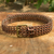 Soda pop-top belt, 'Brown Bronze Armor Chain Mail' - Eco Chic Artisan Crafted Soda Poptop Belt Bronze Brown (image 2) thumbail