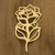 Gold pendant, 'A Rose' - 18k Gold Artisan Crafted Pendant from Brazil thumbail