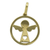 Diamond pendant, 'Loving Angel' - Diamond Chip 18k Gold Handcrafted Angel Pendant (image 2b) thumbail